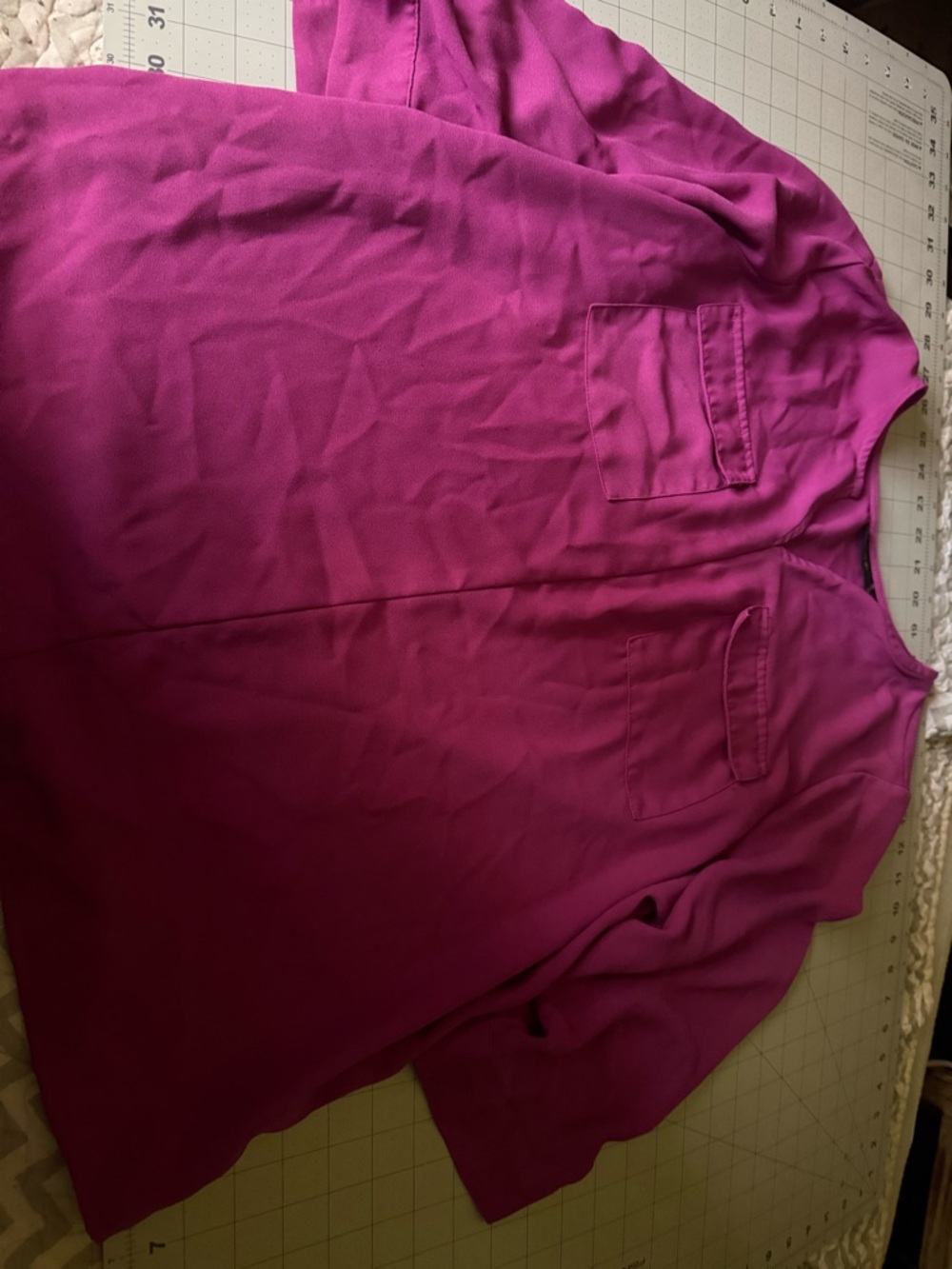 Apt. 9 Women's Fuchsia Pocket Blouse
